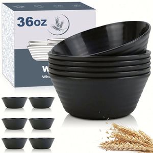 Juego de Tazones para Sopa Irrompibles, Aptos para Microondas, Hechos de Plástico de Paja de Trigo - Product Image 1