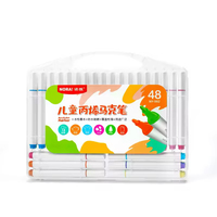 Ensemble de marqueurs à double tête pour enfants pour la peinture à l'aquarelle, ensemble de marqueurs acryliques pour étudiants, vente en gros disponible