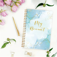 Carnets personnalisés impression prière sur le but livre Journal mensuel foi dévotion planificateur Agenda prière Journal boîte d'emballage