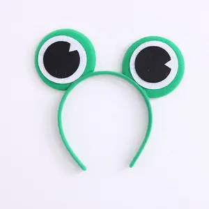 Diadema personalizada Fairy Tale Frog Prince para niños y adultos, accesorio bonito para disfraz <span class=keywords><strong>de</strong></span> fiesta <span class=keywords><strong>de</strong></span> Carnaval <span class=keywords><strong>de</strong></span> Halloween - Product Image 1