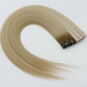 Extensiones de Cabello Adhesivas Finas Invisibles Europeas al por Mayor, Trama de Cabello Eslavo con Cutícula Alineada para Salón, Alta Calidad 2025 - Product Image 2