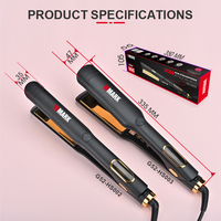 WMARK G52-HS003 Lisseur de cheveux professionnel à plaques en titane avec double chauffage MCH personnalisé haute température 260°C-500°F pour salon