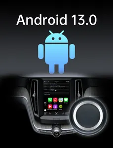 CarPlay AI Box sem fio para carro, sistema Android 13 adequado para iPhone e Android, de com fio a sem fio