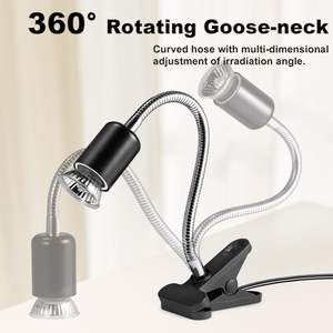 <span class=keywords><strong>Support</strong></span> de <span class=keywords><strong>lampe</strong></span> <span class=keywords><strong>chauffante</strong></span> à prise américaine 110V pour reptiles avec tuyau rotatif à 360 degrés et pince avec ampoule E27 <span class=keywords><strong>Tortue</strong></span> Basking Light - Product Image 6
