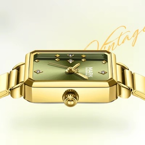 Reloj de Pulsera para Mujer Mark Fairwhale, Diseño Rectangular Simple, Lujoso y Moderno, de Acero Inoxidable, con Movimiento de Cuarzo, para Damas - Product Image 4