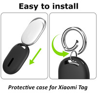 Étui de protection en silicone pour Xiaomi Tag, housse en silicone imperméable, anti-perte, porte-clés pour enfants