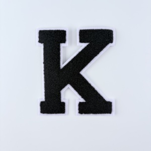 6.5'' Large <b>Letters</b> Chenille Embroidered <b>Iron</b> <b>on</b> Patch Applique Diy Name Badge Alphabet Patches <b>for</b> Kid <b>Clothing</b> Bag Accessories - Product Image 3