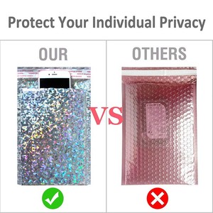 Embalaje de envío, sobre de burbujas holográficas, papel de aluminio brillante, burbujas de aire acolchadas, bolsa de envío <span class=keywords><strong>Poly</strong></span> <span class=keywords><strong>Mailer</strong></span> - Product Image 5