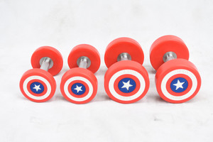 Đội Trưởng Mỹ Quả Tạ Thiết Lập Biểu Tượng Tùy Chỉnh Phòng Tập Thể Dục Thiết Bị Tập Thể Dục Cao Su 2.5Kg-50Kg Trọng Lượng Cho Sức Mạnh Đào Tạo Tập Thể Dục Các Bài Tập - Product Image 5