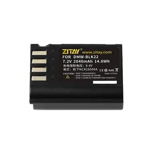ZITAY DMW-BLK22 batteria ricaricabile agli ioni di litio Touch Display batteria rimanente per S5/GH5M2/GH6/G92