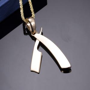 Pendentif en or jaune 14 carats Messi Jewelry, décoration avec un style vintage classique de haute qualité, pendentif en or massif - Product Image 3