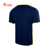 Grosir OEM desain kustom kaos oblong Atasan Pria Fashion setelan sepak bola baju anak-anak baju olahraga pria seragam sepak bola Retro klasik
