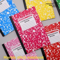 Carnet A5 Minimaliste en Papier Dowling Tendance Créative, Design Personnalisé à Motif Marbré, Dos Cousu ; Cahier Étudiant