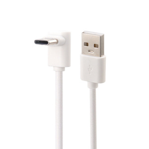 Cable de Carga en Ángulo Recto Tipo C de 1m, Carga Rápida para Teléfono Móvil, Banco de Energía, Revestimiento de PVC, Conector en Forma de L - Product Image 4