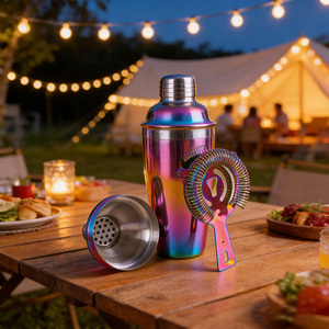 Accessoires de bar personnalisés, fournitures professionnelles pour <span class=keywords><strong>barman</strong></span>, mini kit de <span class=keywords><strong>barman</strong></span> en acier inoxydable, <span class=keywords><strong>shaker</strong></span> Boston - Product Image 5