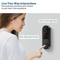 Vente directe d'usine caméra sans fil visuelle HD vision nocturne WiFi faible consommation d'énergie surveillance d'interphone de reconnaissance humaine à domicile