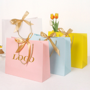 Bolsas de Papel Personalizadas Biodegradables para Tiendas de Ropa, Bolsas de Regalo con Lazo, Bolsas de Papel de Alta Gama para Supermercados, Impresión Personalizada - Product Image 5