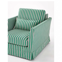 Fauteuil de salon moderne pivotant et serein, design luxueux, écologique, meubles Qualihome, matériau en panneau de bois