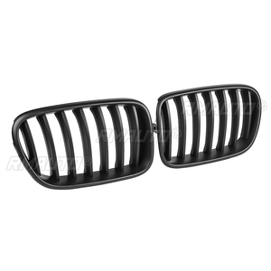 1 Par de Rejillas Delanteras Negras Mate/Brillantes Color M para BMW X3 F25 2011 2012 2013, Reemplazo de Rejillas Delanteras de Parachoques de Carreras - Product Image 4
