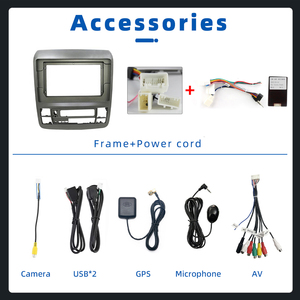 2 + 32GB Autoradio GPS navegación <span class=keywords><strong>Android</strong></span> 13 Radio de coche para Toyota Alphard 2002-2007 WIFI BT Carplay Auto - Product Image 3