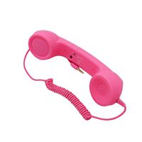 Auricular de Teléfono Retro Vintage con Protección Contra la Radiación, Conector Tipo-C y Jack de 3.5mm para Teléfonos Inteligentes
