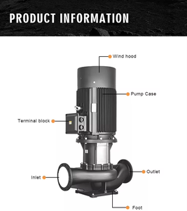 Long Lifespan Easy Installation Medium High Efficiency 5hp Vertical Line Centrifugal <b>Pump</b> for <b>Water</b> Circulation System - Product Image 2