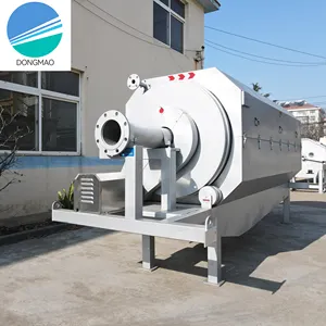 Rotary drum filter stainless steel water treatment plant