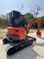 Mini-excavatrice sur chenilles U35 de haute qualité, poids opérationnel de 3 tonnes, d'occasion, avec moteur et pompe, à vendre