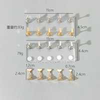 Présentoir magnétique pour faux ongles en acrylique 3D double rangée effet aurore transparent – Support de présentation pour ongles