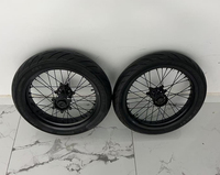 Nouvelles roues Ultra Bee prêtes pour la course - 17 pouces avant 100/80-17/arrière 130/70-17, pneus Supermoto pré-équilibrés, moyeux CNC Billet pour vélos électriques