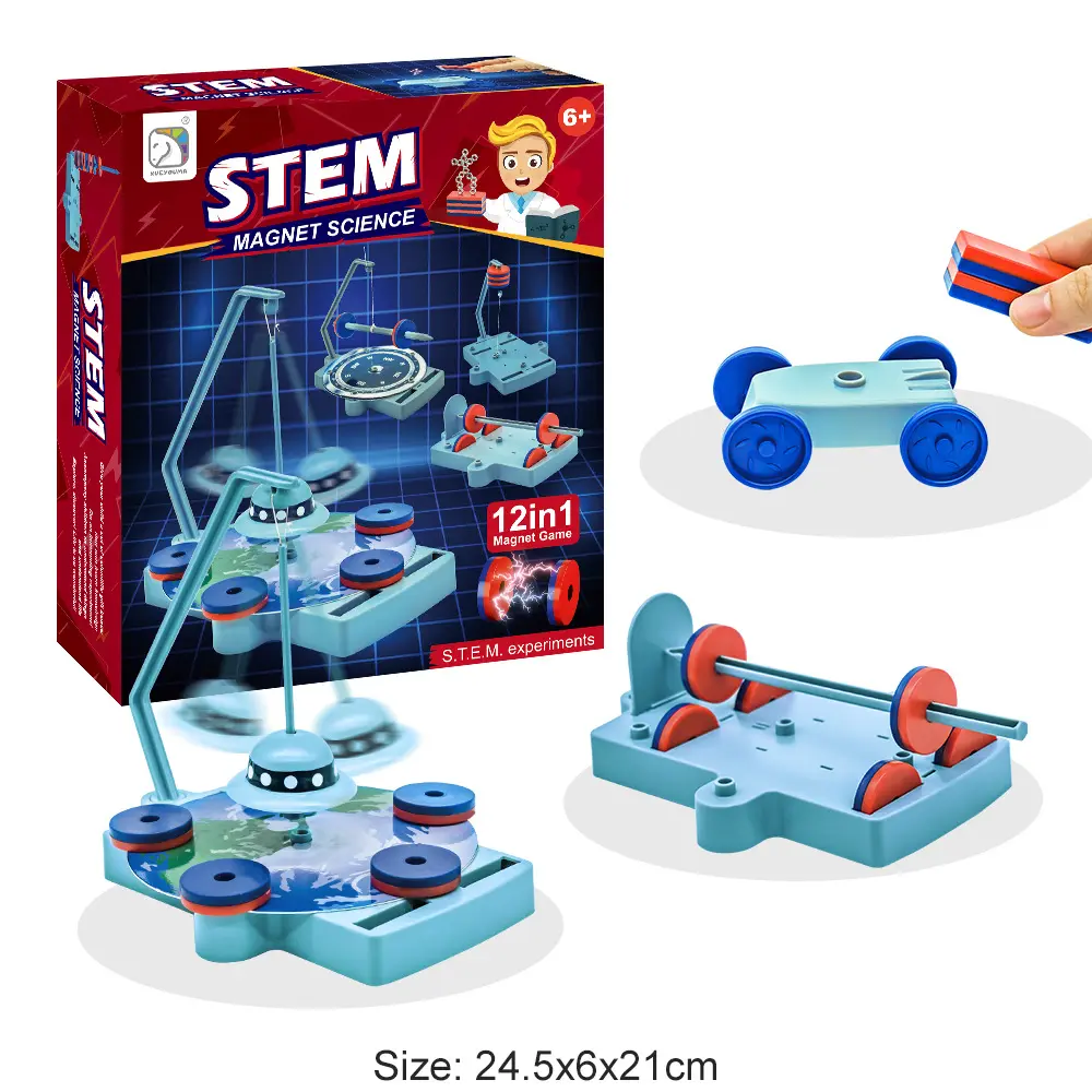 物理学12-in-1磁気科学実験セット興味栽培科学教育玩具