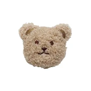 Chaveiro de urso de pelúcia com pingente, brinquedo decorativo fofo de urso de pelúcia decorativo para dia da escola