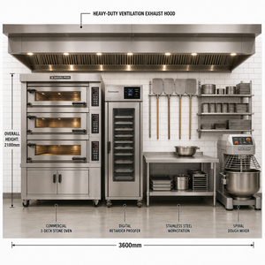 Solution Complète pour Équipements de Boulangerie : <span class=keywords><strong>Four</strong></span> à Sole Personnalisé, Trancheuse à Pain, Étuve de Fermentation X-Tray CE en Acier Inoxydable 304 - Product Image 4