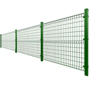 Cheap but good quality Powder coating 3d Curved welded wire mesh fence for school
