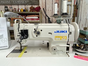 USED JUKIS DNU-1541S Single Needle Lock Stitch Compound <b>Walking</b> Foot Industrial Sewing <b>Machine</b> with Safety Clutch Motor Home Use - Product Image 2
