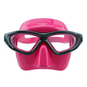 硅胶潜水面罩钢化玻璃男女低音量潜水面罩