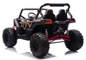 Mobil mainan berkendara anak UTV 4WD kuat semua medan 24V dengan 7 inci MP4 <span class=keywords><strong>2</strong></span> tempat duduk dapat disesuaikan untuk <span class=keywords><strong>2</strong></span>-4 tahun terbuat dari plastik tahan lama - Product Image 3