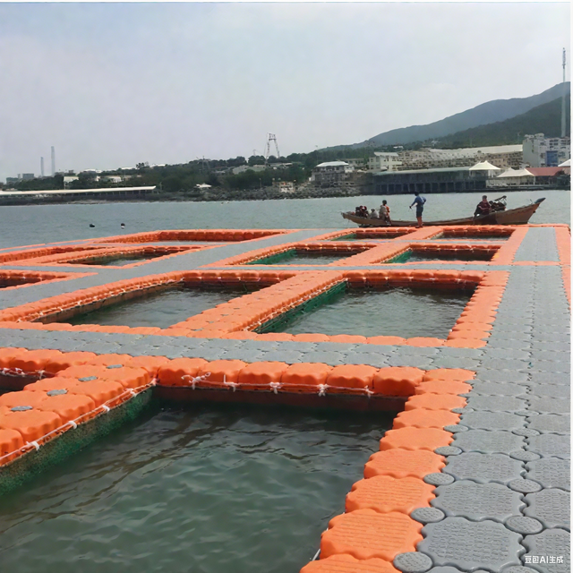 Marina HDPE Portable Plastic Floating Dock Boat Pontoon Lightweight Floating Docking Solution