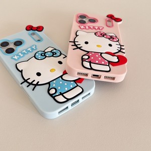 เคสโทรศัพท์มือถือลายการ์ตูนน่ารัก 3 มิติ ซิลิโคนรูปโบว์แมวน้อย สำหรับ iPhone 8plus XS XR 17 promax  ฝาหลังยางนิ่ม ขายส่ง - Product Image 4