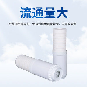 Cartucho de Filtro de Doble Sección de 10 Pulgadas, Elemento Filtrante de Agua de Carbón Activado de Cáscara de Coco y Algodón PP - Product Image 4