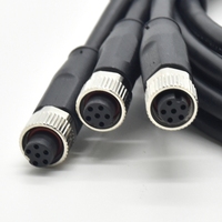 Connecteur électronique Câble 6 broches 1m Mâle Droit IP67 Connecteur circulaire M8 étanche