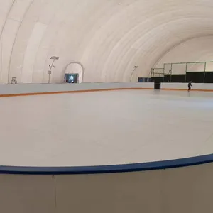Điện thoại di động uhmwpe mô phỏng Ice Skating Rink hàng rào HDPE tổng hợp Ice Hockey Rink