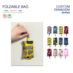<strong>In</strong>-Stock Wholesale Promotion Grocery Large Heavy Duty Pouch Cartoon 190T Taffeta Polyester Nylon Foldable Tote Shopping <strong>Bag</strong> - Product Image 4