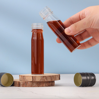 Bouteille en verre ronde de 30 ml avec bouchon à vis pour le whisky, la vodka, les shots, la dégustation, l'échantillonnage et l'emballage