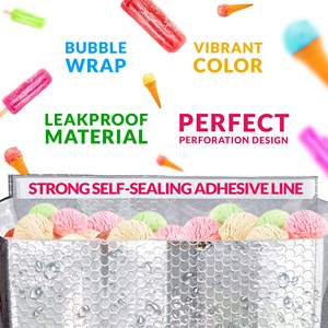 Doublure isotherme en feuille d'aluminium DB 12 x 12 x 5,5 pouces, argentée, pour le stockage alimentaire thermique dans les boîtes USPS - Product Image 5