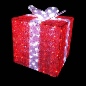 Caja de Regalo Decorativa con Luces LED para Exteriores, Motivo Navideño, Decoración para Árboles de Navidad y Halloween - Product Image 3