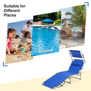 Moderne Jardin Extérieur Patio Pliant Portable En Aluminium Étanche Soleil Daybed <span class=keywords><strong>avec</strong></span> Auvent Pour Le Côté De La <span class=keywords><strong>Piscine</strong></span> - Product Image 4