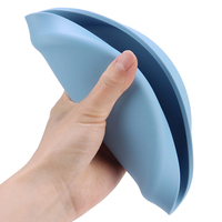 3 en 1 Bol à pâtes rond en silicone incassable, réutilisable et non toxique, lavable au lave-vaisselle Ensemble d'assiettes légères pour kits et adultes