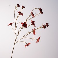 Bunga Safflower Cosmos Buatan Warna Musim Gugur Berkualitas Tinggi, Bunga Chamomile untuk Dekorasi Pernikahan, Rumah, dan Halloween