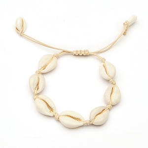Pulsera de Conchas Marinas Estilo Hawaiano, Hecha a Mano, con Cordón y Cuentas, Joyería Unisex de Moda - Product Image 4